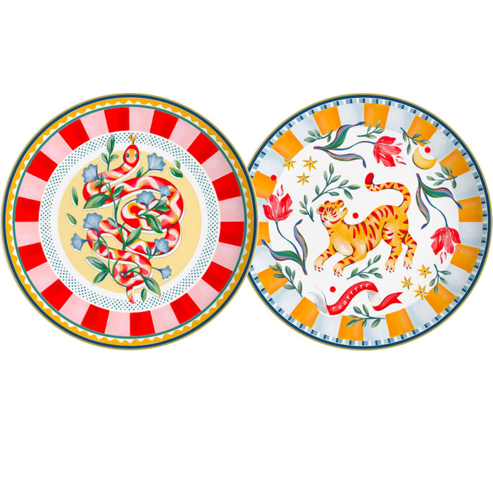 Ontbijtbord porselein Dolce Far Niente 22cm (set van 6) - Kleine borden - Baci Milano