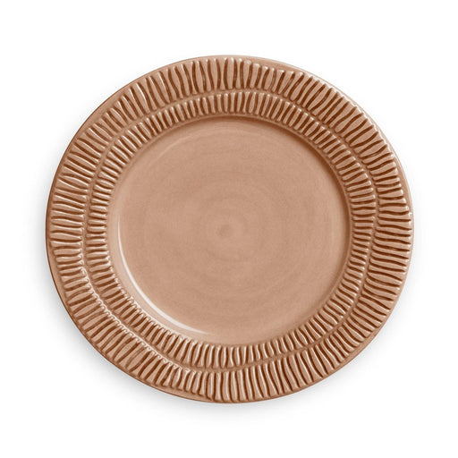 Ontbijtbord Stripes 20cm cinnamon - Kleine borden - Mateus