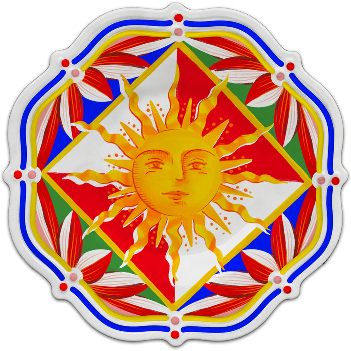 Ontbijtbord Sun 22cm - gemaakt van melamine - Kleine borden - Baci Milano