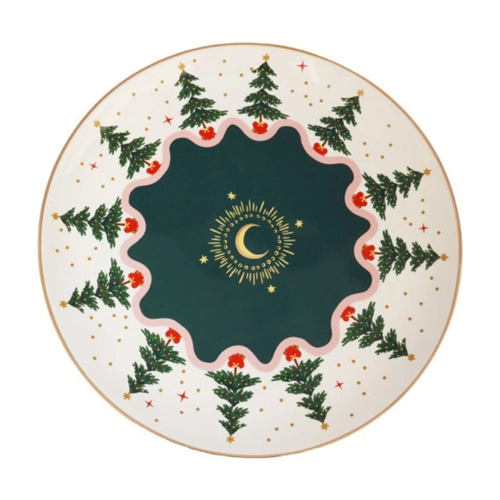 Ontbijtborden Kerstboom 20cm - Kleine borden - All the Luck in the World