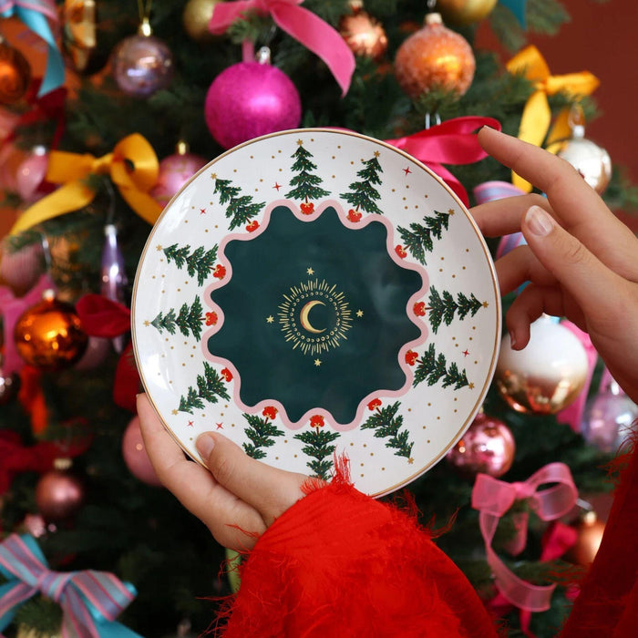 Ontbijtborden Kerstboom 20cm - Kleine borden - All the Luck in the World