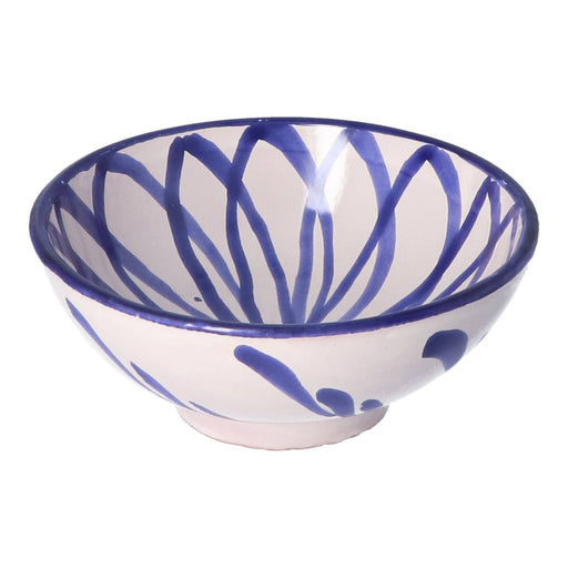 Ontbijtkom Flor blauw 15cm - Kommen - Lenta Living