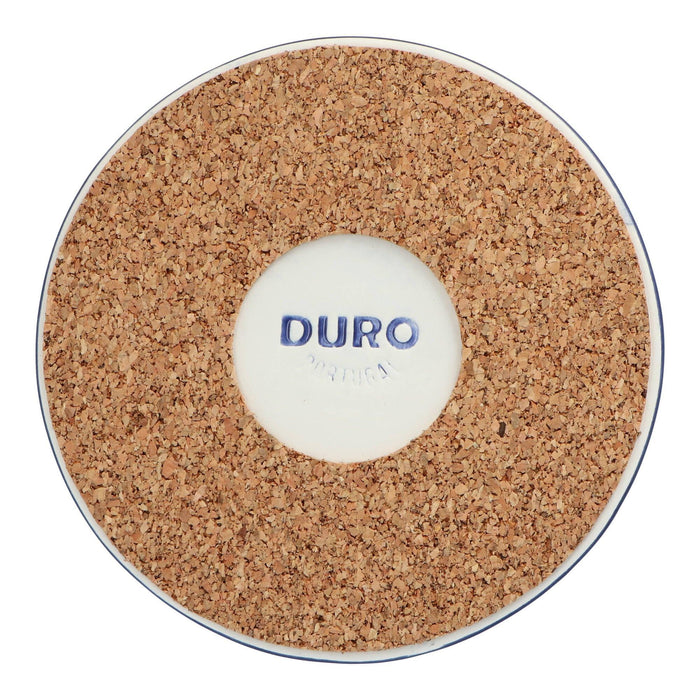 Pannenonderzetter kurk kobaltblauw 17cm Duro Ceramics - FOODIES IN HEELS