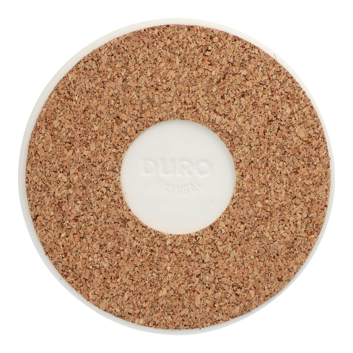 Pannenonderzetter kurk wit 17cm Duro Ceramics - FOODIES IN HEELS
