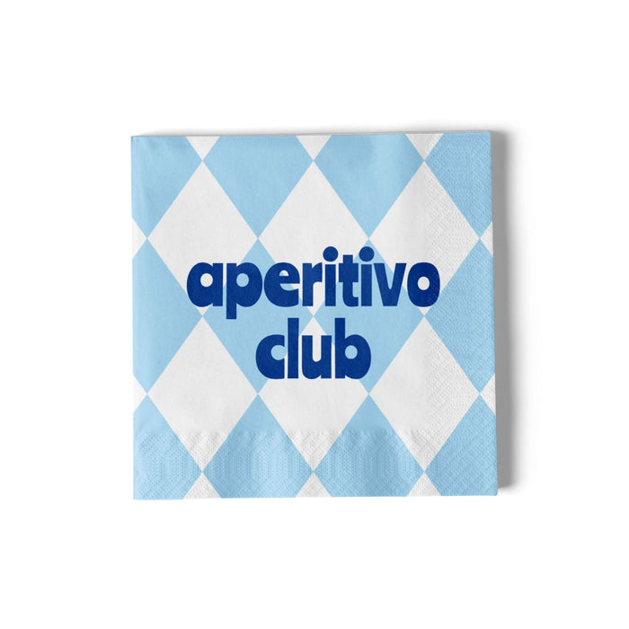 Papieren servetjes 16,5cm Aperitivo Club (20 stuks) - Servetten - Atelier Pistache