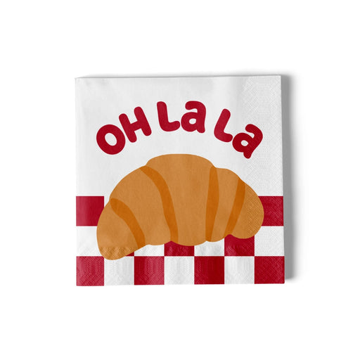Papieren servetjes 16,5cm Oh la la (20 stuks) - Servetten - Atelier Pistache