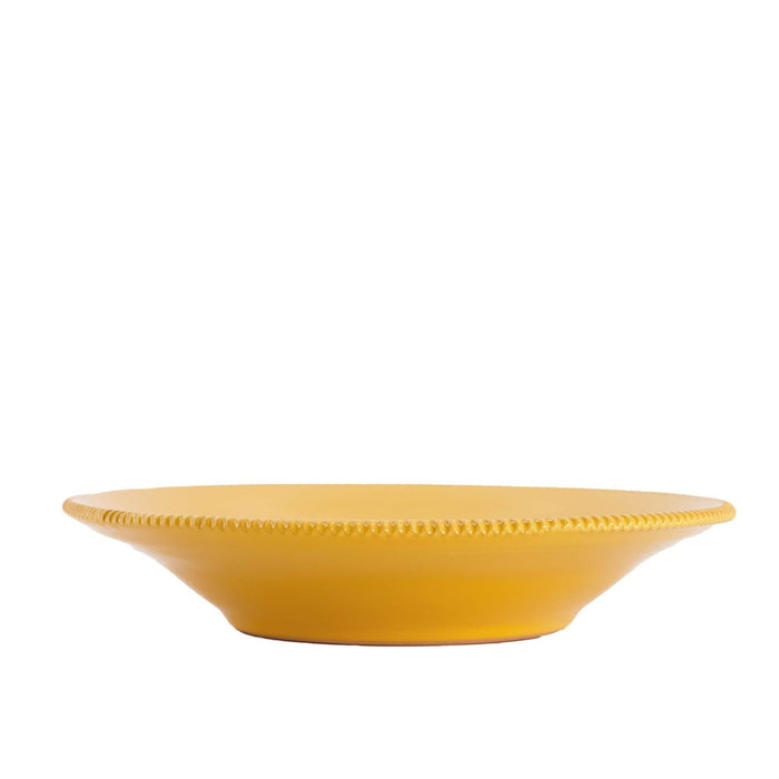Pastabord Pizzolato Mustard 23cm - Diepe borden - Enza Fasano