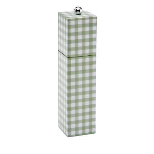 Peper - en zoutmolen Gingham Sage 22cm - Peper - en zoutmolen - Addison Ross