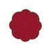 Placemat Burgundy with Green 40cm - Placemats - Mariaida Home