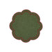 Placemat Green with Burgundy 40cm - Placemats - Mariaida Home
