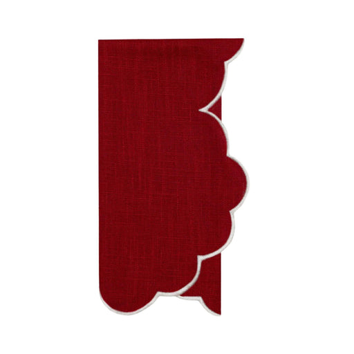 Placemat Iris rood met wit 45x45cm - Placemats - Mariaida Home