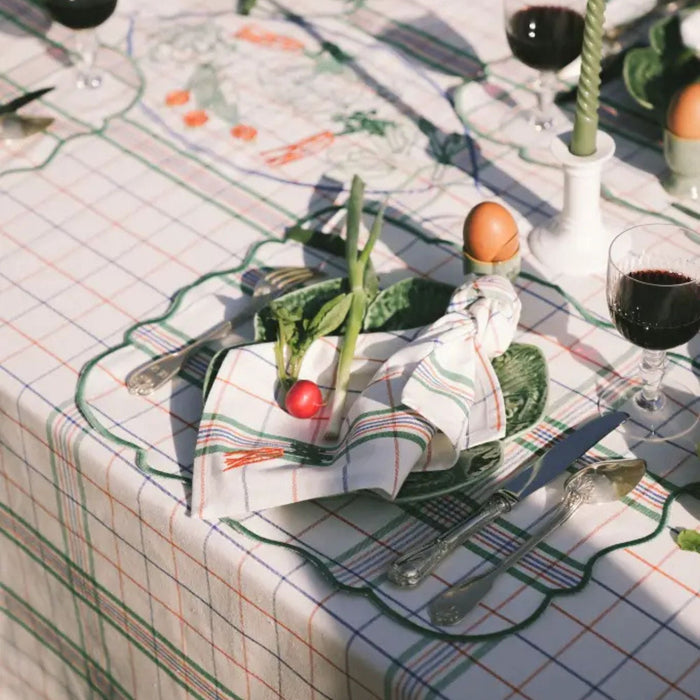 Placemat Leon Green 37x47cm (set van 2) - Placemats - Maison Dinette