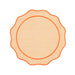 Placemat Orla Raffia with orange 45cm - Placemats - Mariaida Home