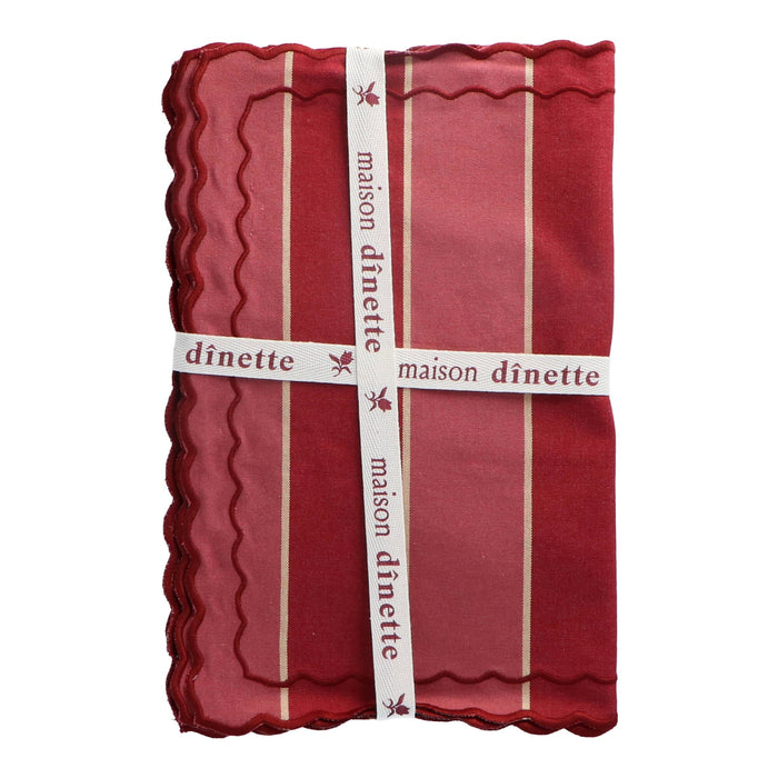 Placemat Oscar Burgundy 38x48cm (set van 2) - Placemats - Maison Dinette