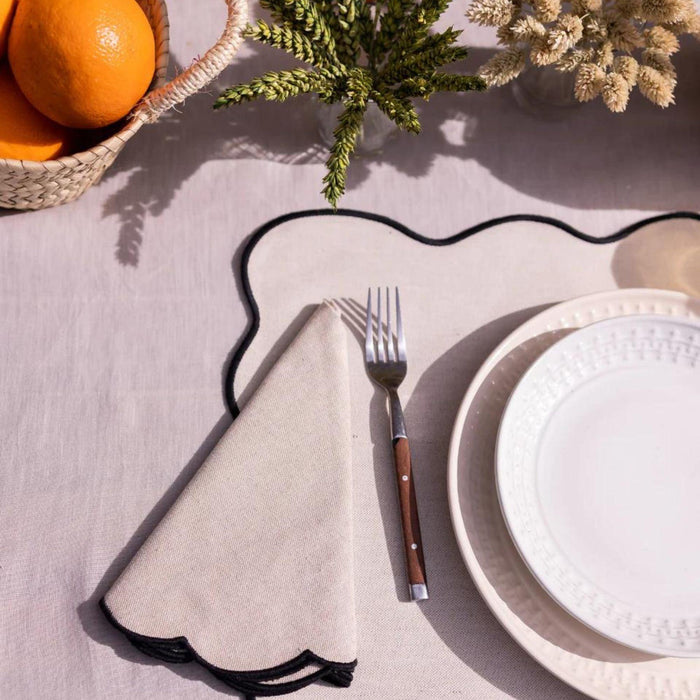 Placemat Palma Black 35x50cm - Placemats - Mariaida Home