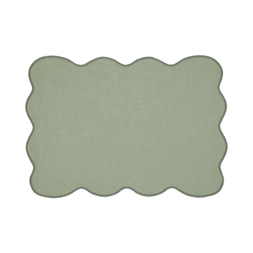 Placemat Palma Light Green with Light Green Anti - Stain 35x50cm - Placemats - Mariaida Home