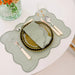 Placemat Palma Light Green with Light Green Anti - Stain 35x50cm - Placemats - Mariaida Home