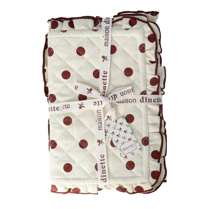 Placemat Paulette Brown 38x48cm (set van 2) - Placemats - Maison Dinette