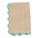 Placemat Porto Raffia with green 35x50cm - Placemats - Mariaida Home