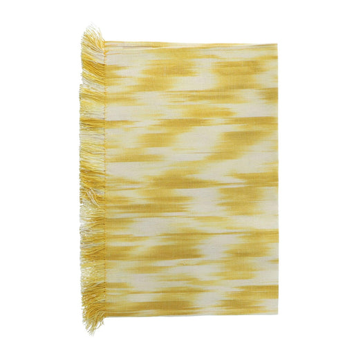 Placemat frayed edge Amarillo Oro motif 107 50x35cm Teixits Vicens - -. FOODIES IN HEELS