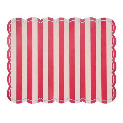 Placemat Roméo Stripe red 35x48cm - Placemats - Opjet