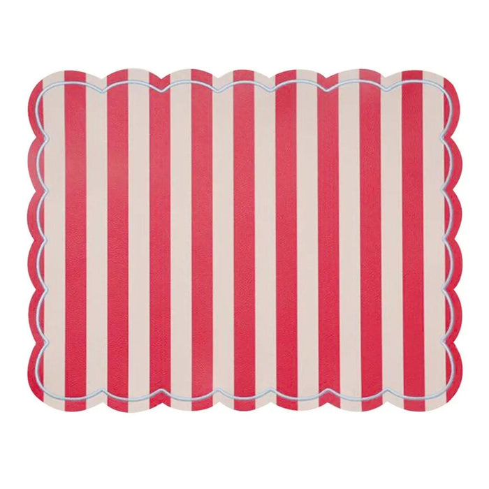 Placemat Roméo Stripe red 35x48cm - Placemats - Opjet