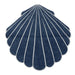 Placemat Shell Blue with white 40cm - Placemats - Mariaida Home