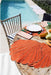 Placemat Shell Orange with white 40cm - Placemats - Mariaida Home