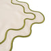 Placemats wavy beige & groen (set van 2) - Placemats - Kulu Club