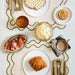 Placemats wavy beige & groen (set van 2) - Placemats - Kulu Club