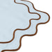 Placemats wavy blauw & bruin (set van 2) - Placemats - Kulu Club