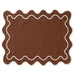 Placemats wavy bruin & wit (set van 2) - Placemats - Kulu Club