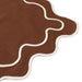 Placemats wavy bruin & wit (set van 2) - Placemats - Kulu Club