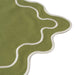 Placemats wavy groen & wit (set van 2) - Placemats - Kulu Club