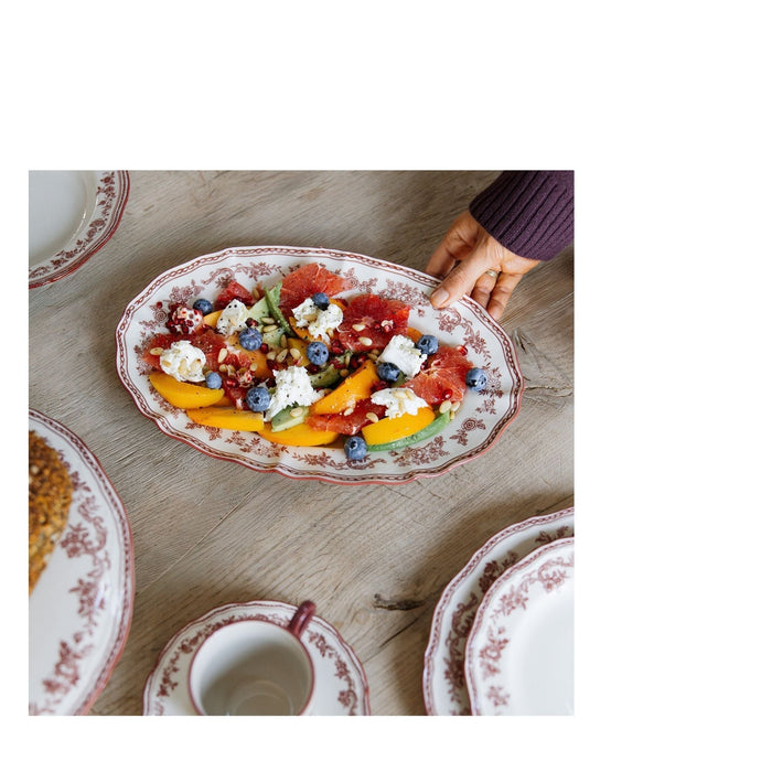 Plat bord 21,5cm burgundy Cyril - Kleine borden - SP Collection