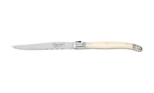 Premium Line steakmessen parelmoer in houten tray (set van 6) - Bestek - Laguiole Style de Vie