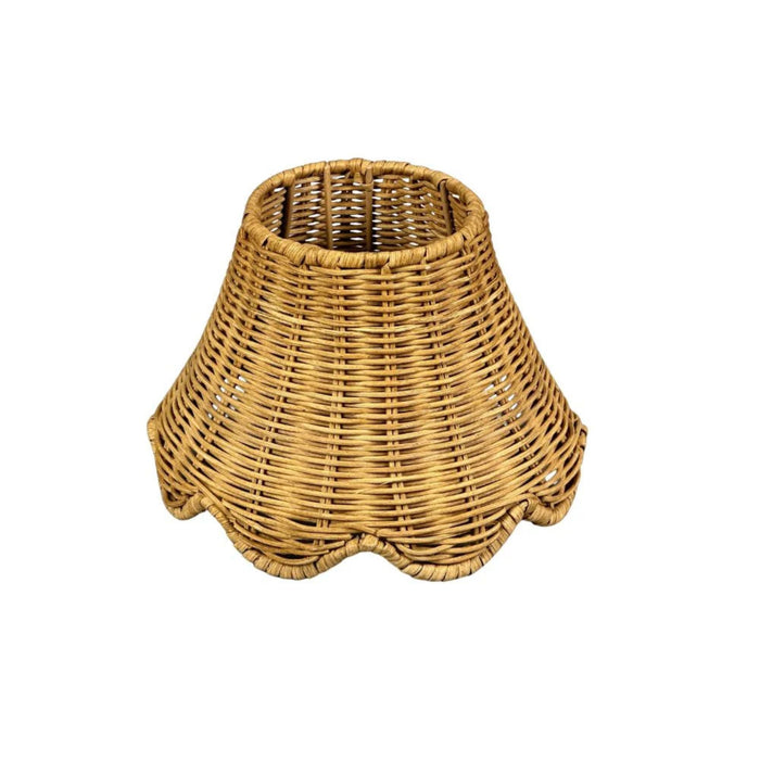 Rattan lampenkapje Scallop voor Club Carlotta tafellampen - Tafellampen - Club Carlotta