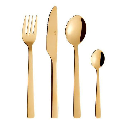 Raw cutlery set 16-piece gold Aida - FOODIES IN HEELS