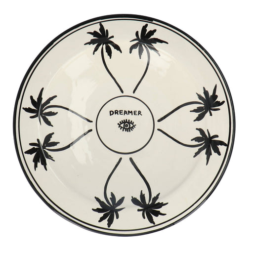 Salade bord Palmtree Black & White 36cm - Schalen - Dreamer Collectives