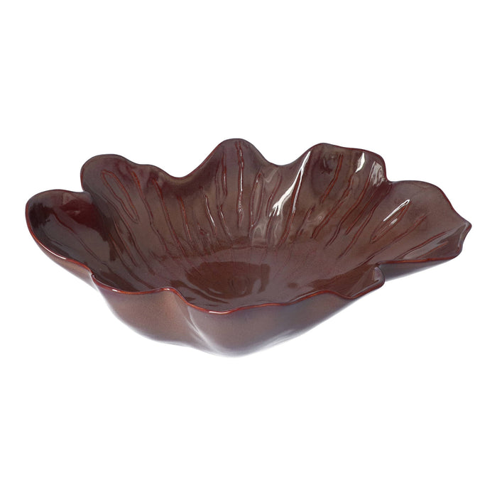Saladeschaal Algas Bordeaux 30x10cm - Schalen - Gresnovo