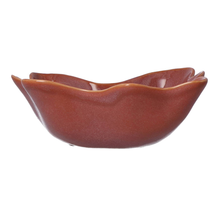Saladeschaal Algas Marron Glacé 20x10cm - Schalen - Gresnovo