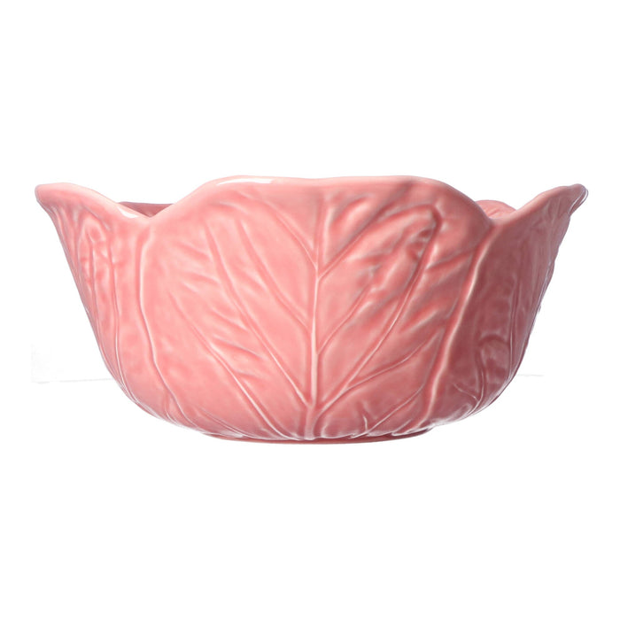 Saladeschaal koolblad roze 29,5cm - Schalen - Bordallo Pinheiro