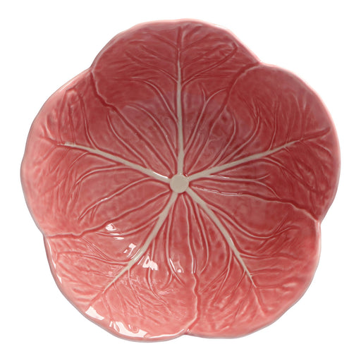 Saladeschaal koolblad roze 29,5cm - Schalen - Bordallo Pinheiro