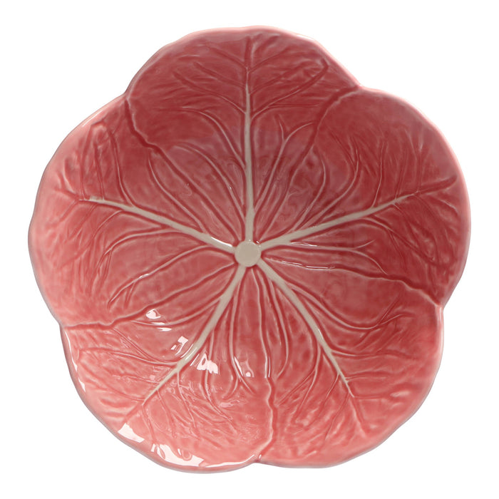 Saladeschaal koolblad roze 29,5cm - Schalen - Bordallo Pinheiro