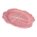 Saladeschaal ovaal koolblad roze 37,5cm - Schalen - Bordallo Pinheiro