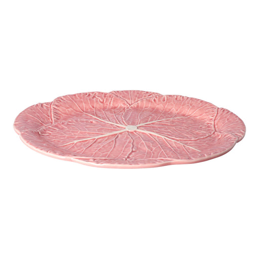 Saladeschaal ovaal koolblad roze 43cm - Schalen - Bordallo Pinheiro