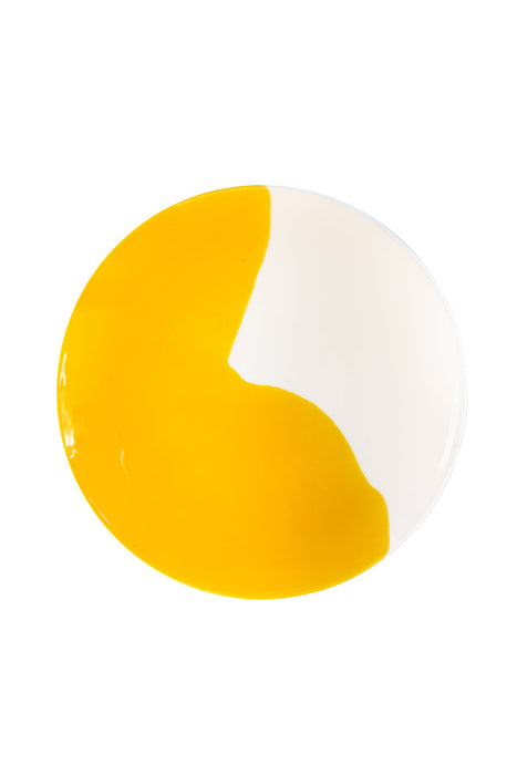 Saladeschaal Yellow Splash 35,5cm - Schalen - Val Pottery