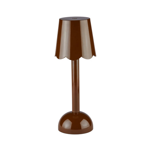 Scallop LED tafellamp 28cm Chocolate - Tafellampen - Addison Ross