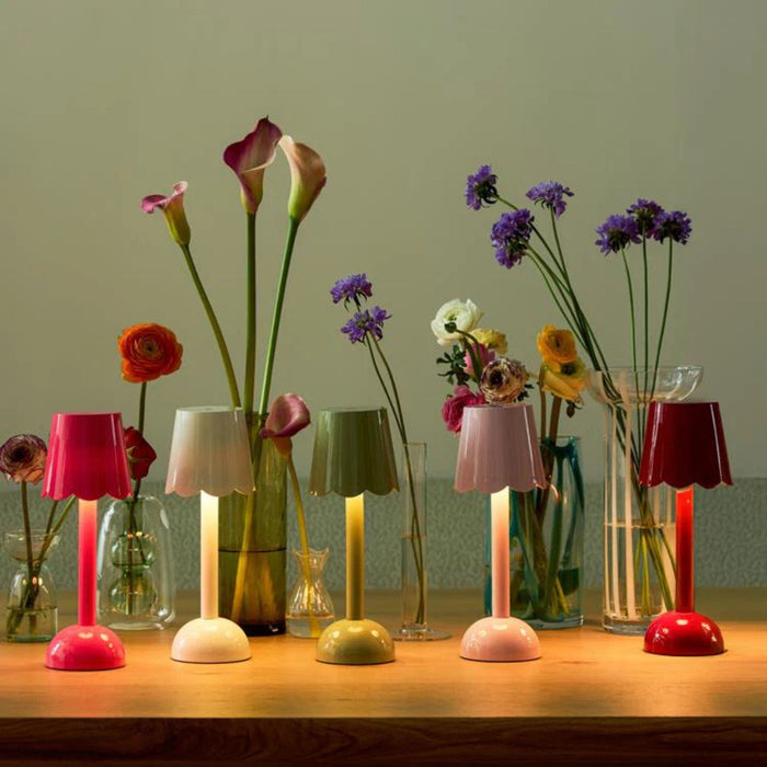 Scallop LED tafellamp 28cm Chocolate - Tafellampen - Addison Ross