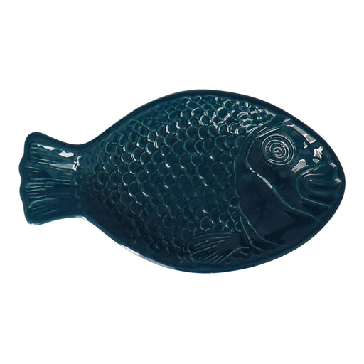 Schaal Fish groenblauw 23,5cm Duro Ceramics - FOODIES IN HEELS